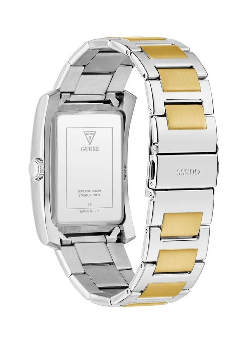 GUESS Clyde Men's Analog Quartz Two tone Stainless Steel Watch GW0896G3 - 34mm  - Image 4