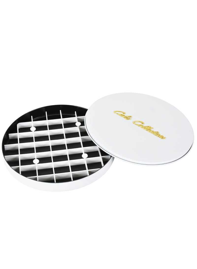 HOMEVEO Round basbousa baking tray with slicer - Image 1