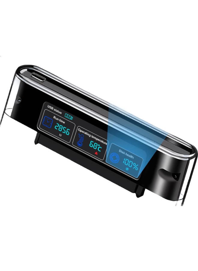 Shuole Digital Display Portable Hard Drive Enclosure, Usb3.0/3.1 Typec, 2.5-Inch External Case, Sata Interface, For Laptops And Desktop Computers, Ssd - Image 3