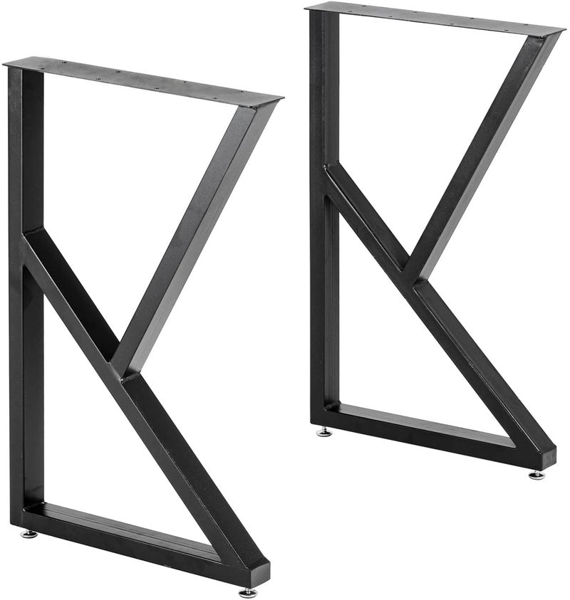 Cartvilla Cartvilla 2PCS Table Legs Metal 28 Height 177 Width Industrial Modern DIY Desk Legs Heavy Duty Steel Furniture Legs for Desk Bench and Tables only Legs - Image 1