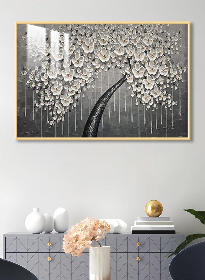 4gdran A luxurious wooden wall panel of fine art design with a frame and a transparent acrylic layer - Image 1