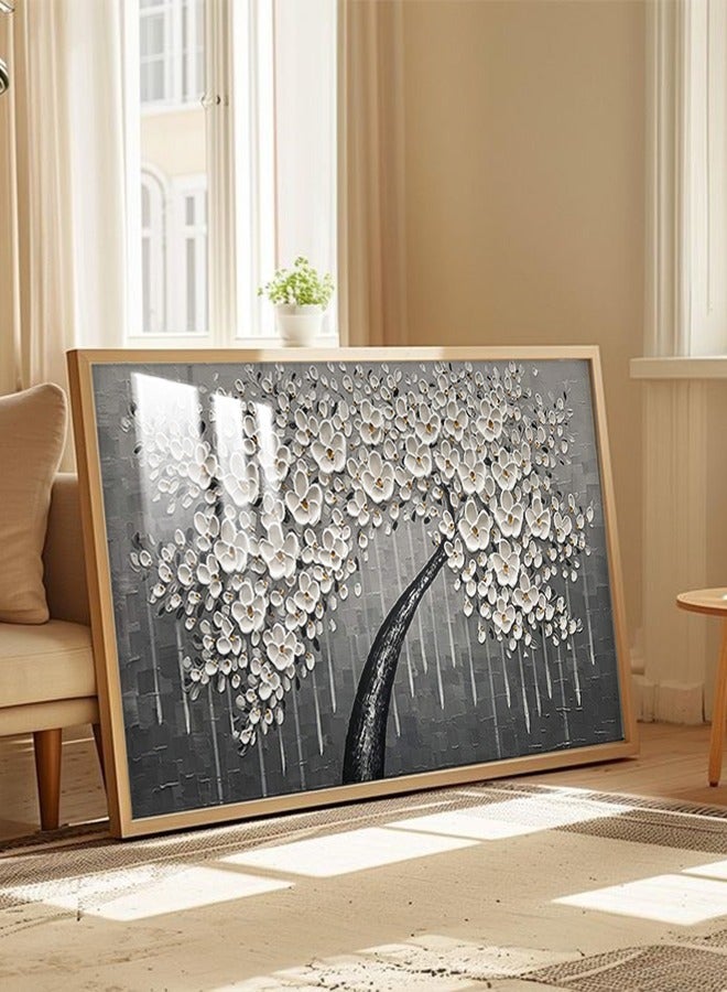 4gdran A luxurious wooden wall panel of fine art design with a frame and a transparent acrylic layer - Image 5