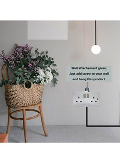 Hassan Hassan Double Socket Extension Cord 13A With Wall Attachment  - Image 2