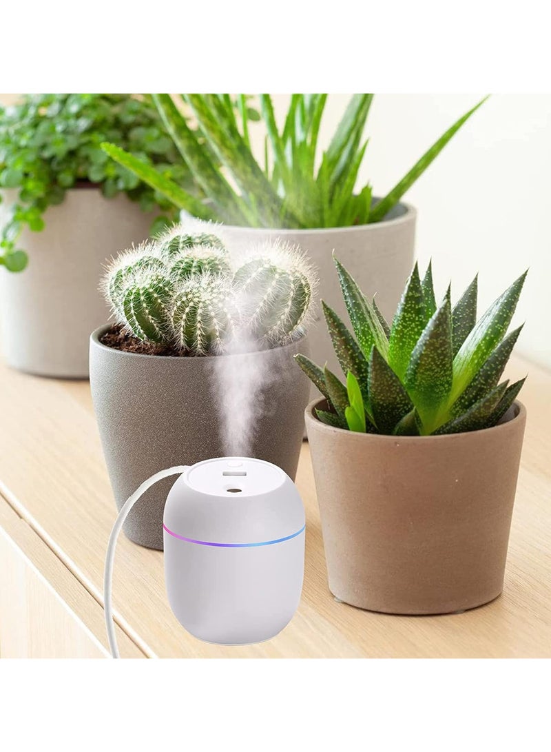 Mini Air Humidifier for Bedroom with 7 Color LED Night Light, Quiet and Sleep-Friendly Air Humidifier with Night Light Function and 2 Mist Modes - Image 3