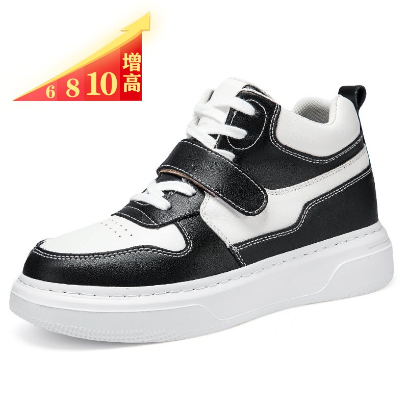 Spring High-Top White Couple New Invisible Inner Height-Increasing Student Board Shoes Ins Trendy Online Popular Korean Men'S And Women'S Shoes - Image 2