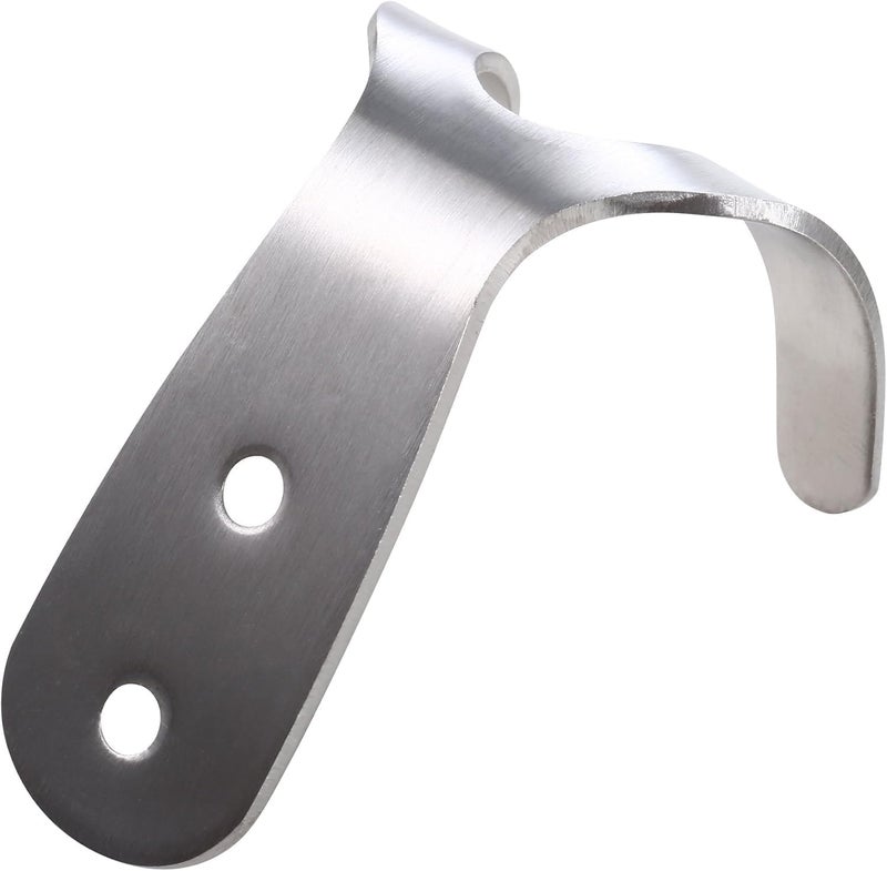 Royal Apex 1pcs Wall Mounted Hook with Screws & Fishers Heavy Duty Silver Wall Hanger for Clothes, Jackets, Robes, Towels, Hats, Keys, Bags & Cups Indoor & Outdoor Use (DOUBLE SIDE HOOK) - Image 3