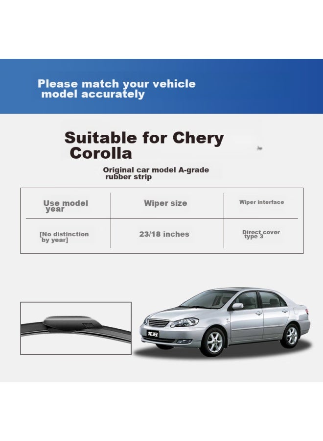 YITU Yitu Chery Tiggo 8 Plus/ Kunpeng E+/pro Windshield Wipers, Original Size Rubber Strips, 1 Pair  - Image 2