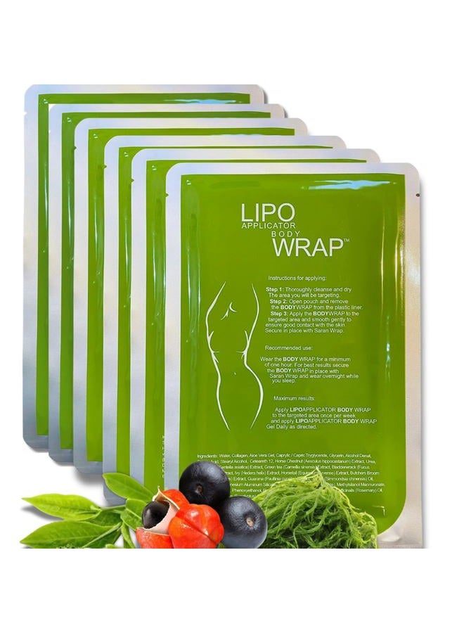 lipo applicator Ultimate Body Applicator Lipo Wrap. Skinny Wraps for inch loss, tone and contouring, it works for cellulite, and stretch marks reduction. (6 Wraps) - Image 1