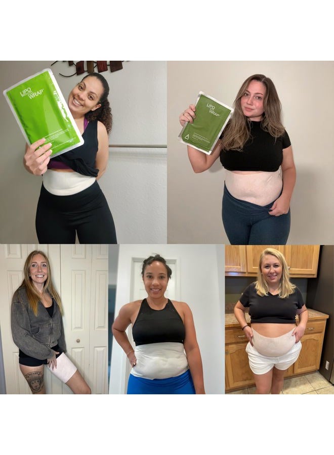 lipo applicator Ultimate Body Applicator Lipo Wrap. Skinny Wraps for inch loss, tone and contouring, it works for cellulite, and stretch marks reduction. (6 Wraps) - Image 4