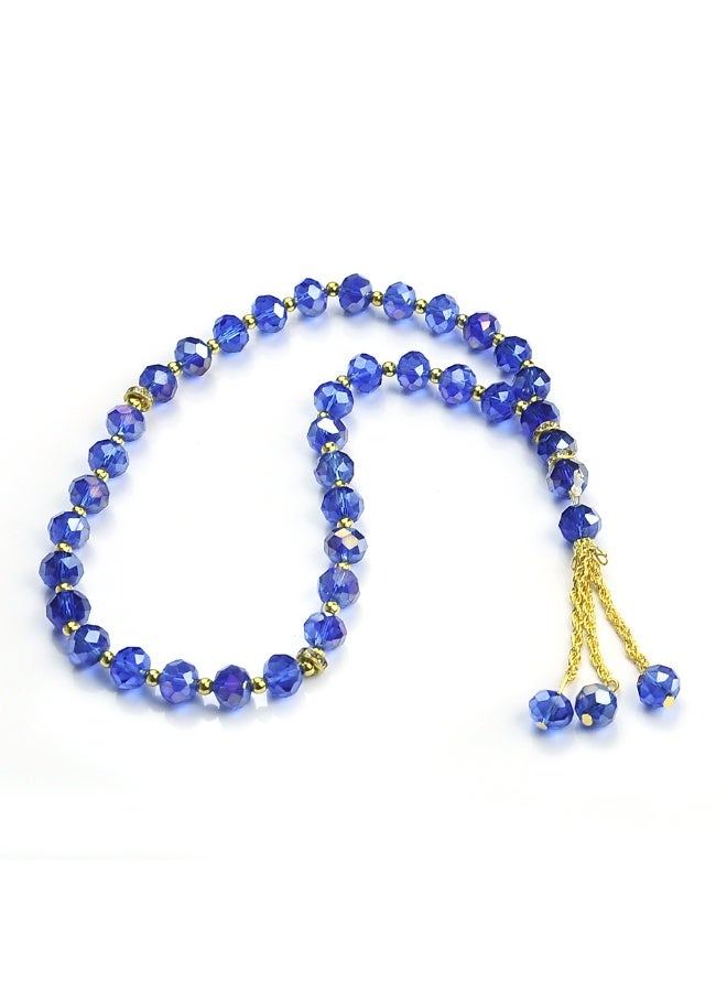 NIBEMINENT 33 Muslim Prayer Beads Royal Blue/10mm 