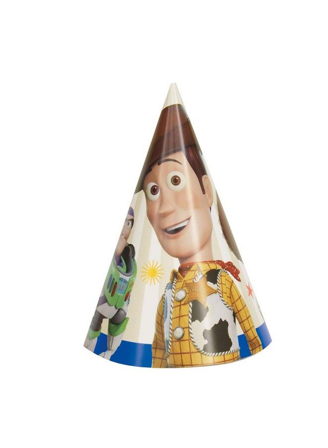 Unique Disney Toy Story 4 Party Cone Hats One Size 8 Pcs - Image 1