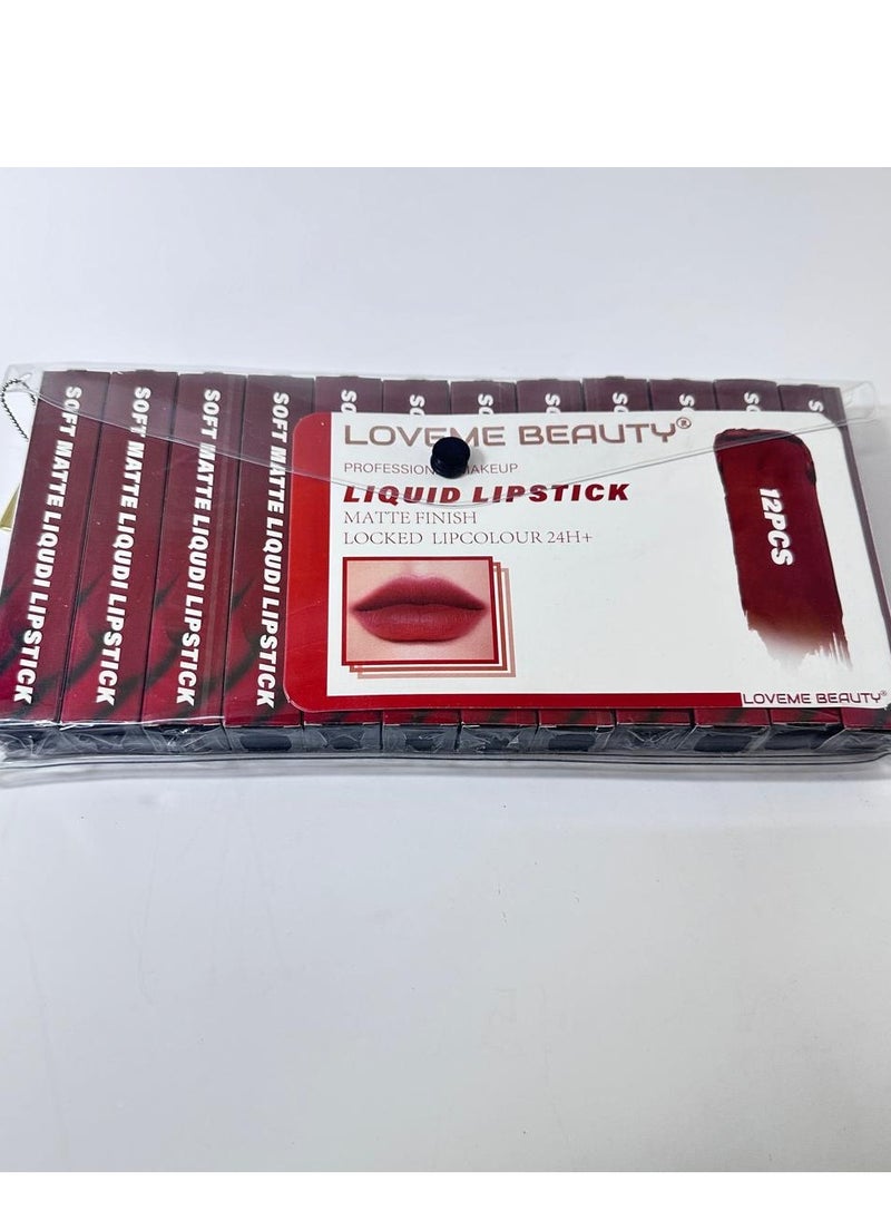 LOVEME BEAUTY Loveme Beauty Professlonal Makeup Liquid Lipstick Matte Finish Locked Lipcour 24H  - Image 5