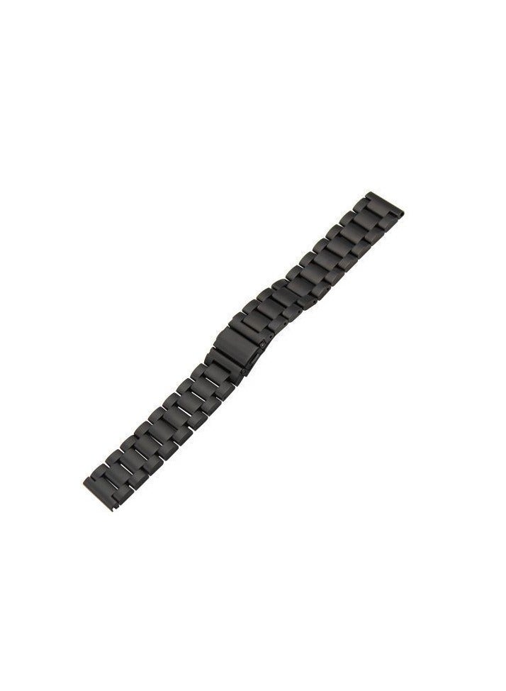 Quick Release Stainless Steel Metal Replacement Straps 20mm Compatible With 20mm For Galaxy Watch 4 44mm 40mm / 4 Classic 46mm 42mm Smartwatch - BLACK - Image 5