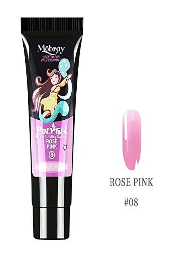 موباري مجموعة موبراي بولي نيل جل مانيكير، مجموعة جل بناء الأظافر، مجموعة تمديد أظافر الأصابع، جل بناء أظافر أكريليك بالأشعة فوق البنفسجية LED (PG-08) - Image 2