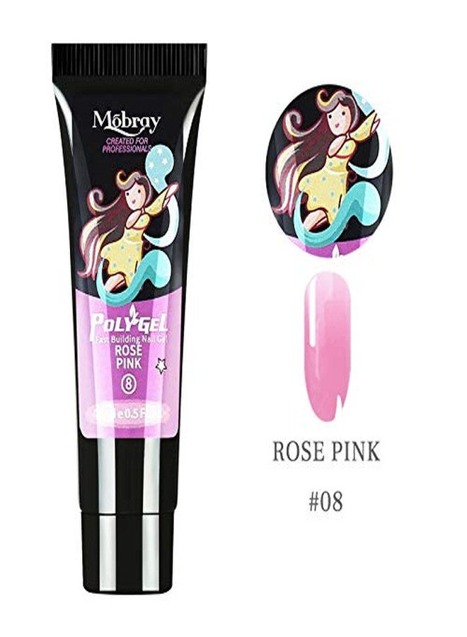 موباري مجموعة موبراي بولي نيل جل مانيكير، مجموعة جل بناء الأظافر، مجموعة تمديد أظافر الأصابع، جل بناء أظافر أكريليك بالأشعة فوق البنفسجية LED (PG-08) - Image 3