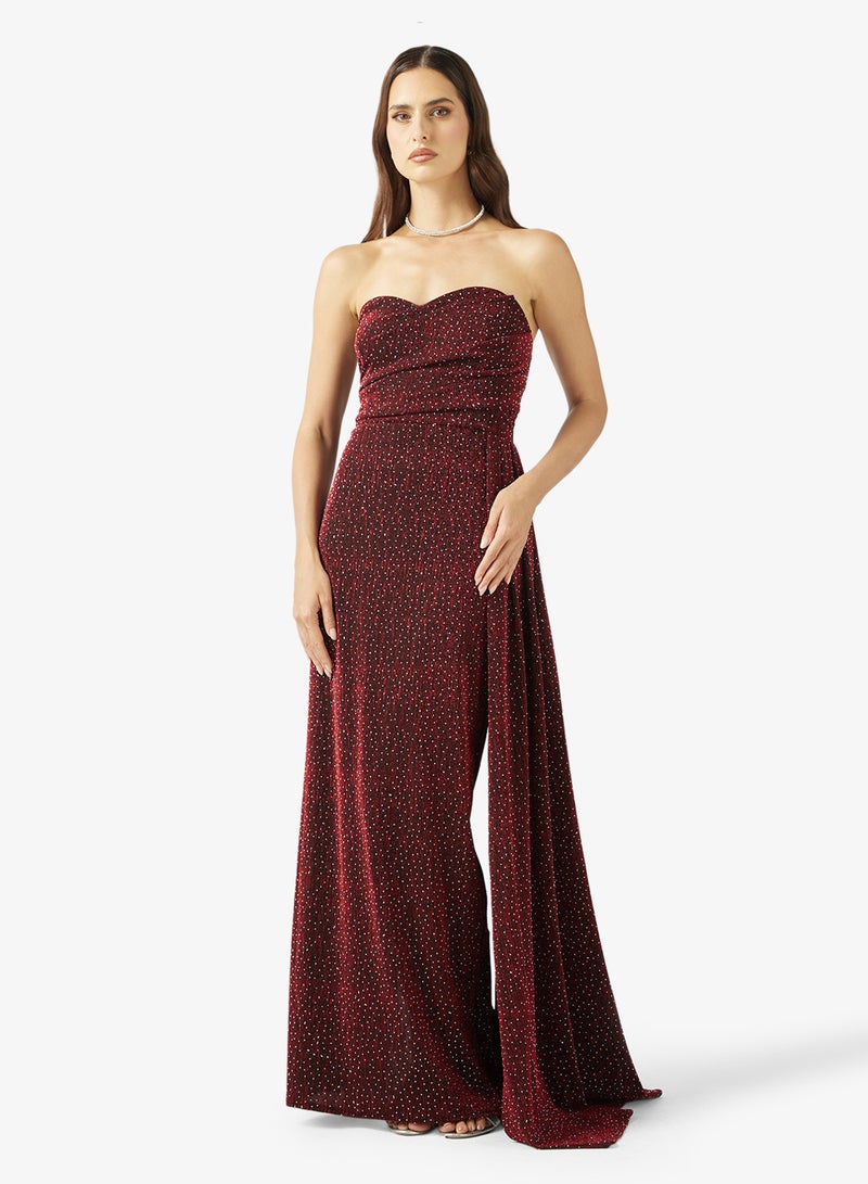 ايلا ليمتد اديشن فستان بياقة على شكل قلب وذيل - Image 1