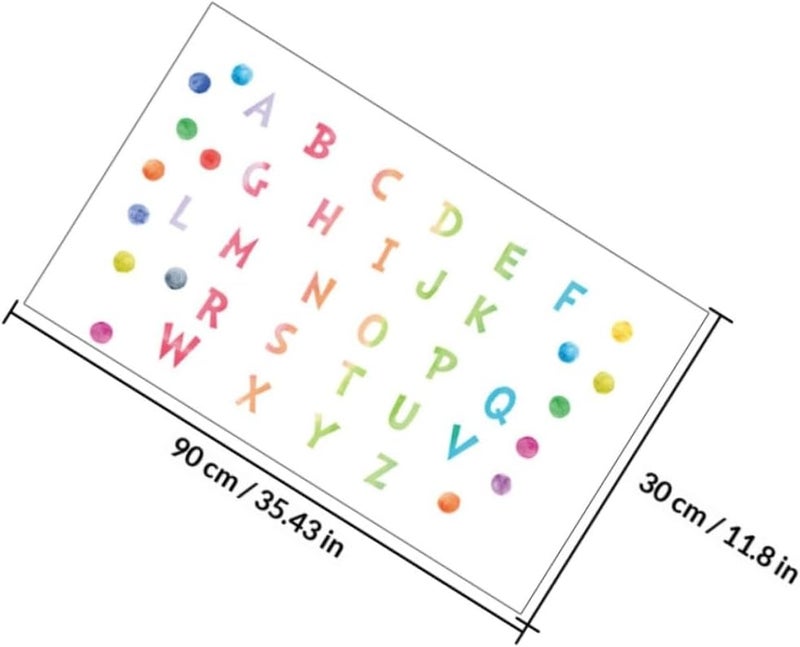 BESTonZON Educational Alphabet Wall Stickers Set, DIY Watercolor Polka Dot Upper Lowercase Letters, Self-Adhesive Nursery Decor for ’ Rooms, 2 Sheets - Image 2