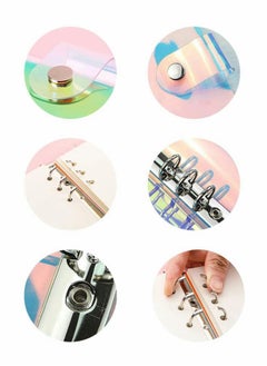Excefore A5 Soft PVC Notebook Cover, Refillable Paper PVC Binder, Loose Leaf Personal Planner Binder  - Image 5