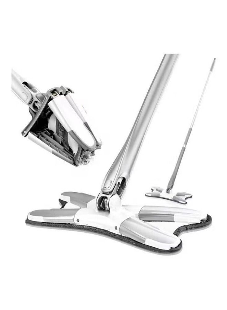 Dream Zone 360° Rotating Head Washable Microfibre Floor Twist Mop White/Grey 60cm - Image 1