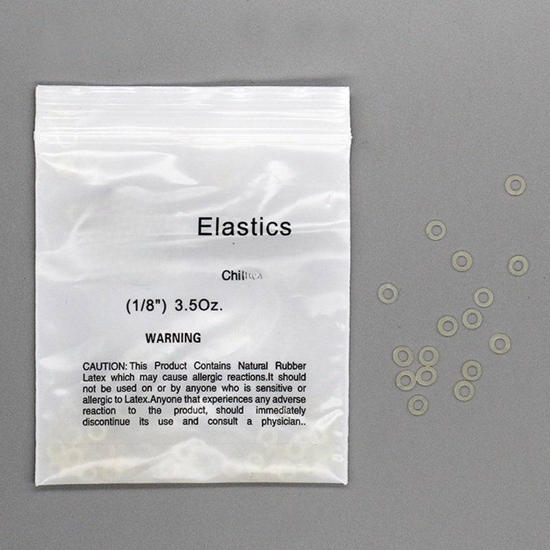 Dental Rubber Bands 2 White High Elasticity Orthodontic Bands - Superior Color Stability Braces Elastics for Orthodontics - Image 1