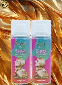 ROVAL 2 Pieces Roval Temporary Hair Color Spray Gold Yellow  - Image 1