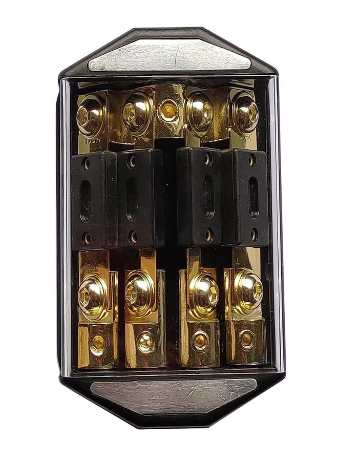 KCT IN-LINE ANL FUSE HOLDER 4 WAY 1x0GA-4x4GA WITH FUSE DISTRIBUTION BLOCK STEREO/AUDIO/CAR - Image 1