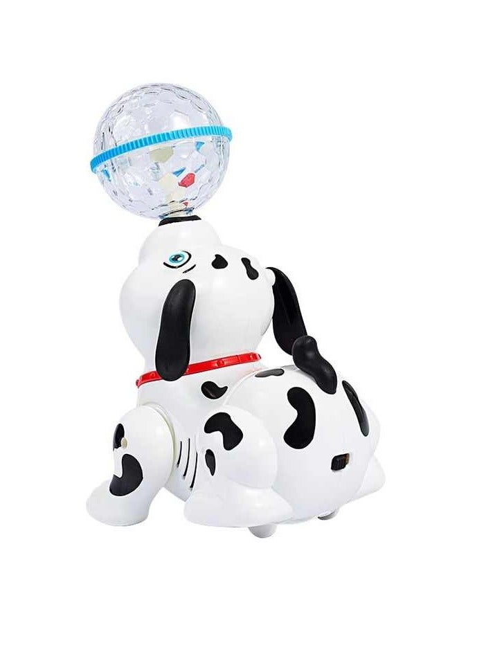 Dancing dog toy with disco light ball for kids - Image 1