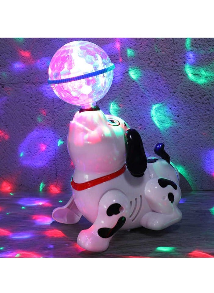 Dancing dog toy with disco light ball for kids - Image 4