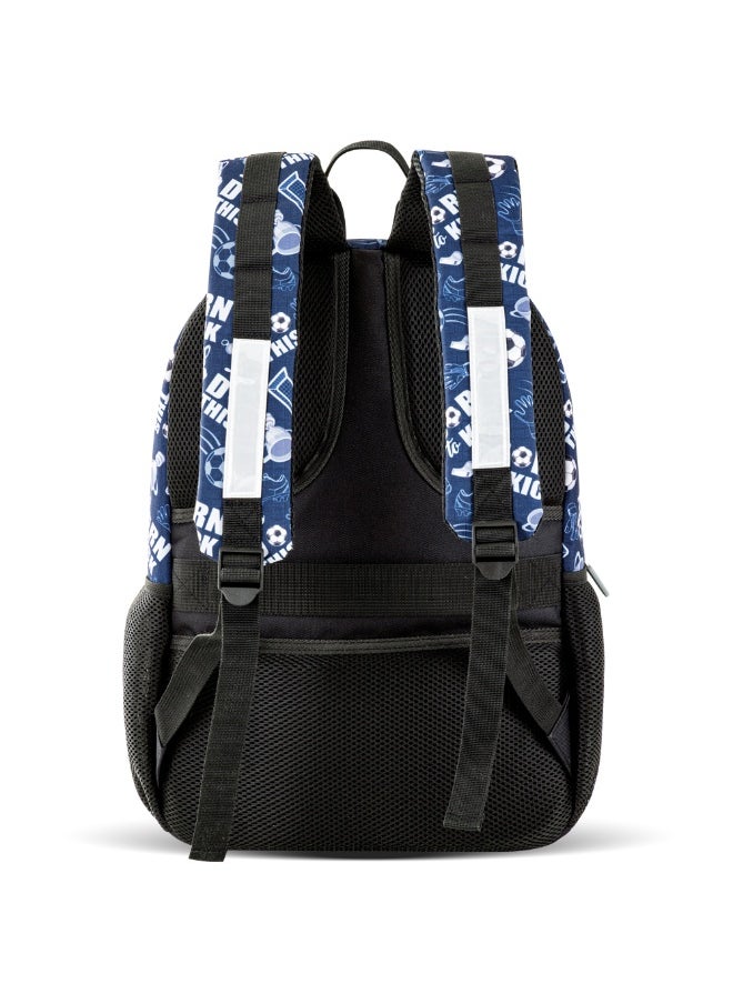 Eazy Kids Eazy Kids 18" Set of 3 Backpack w/ Lunch Bag and Pencil Case - Football  - Image 5