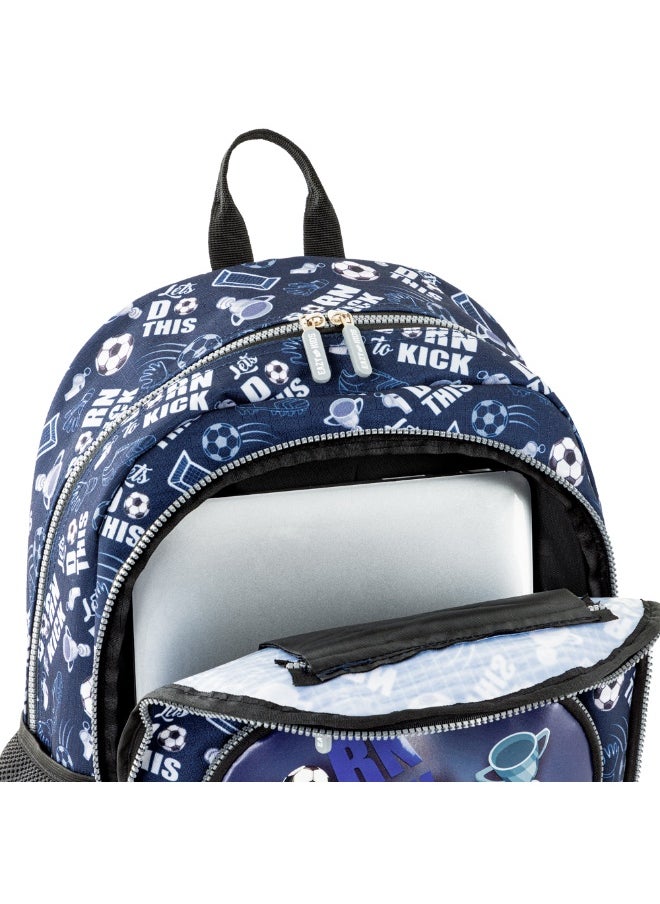 Eazy Kids Eazy Kids 18" Set of 3 Backpack w/ Lunch Bag and Pencil Case - Football  - Image 4