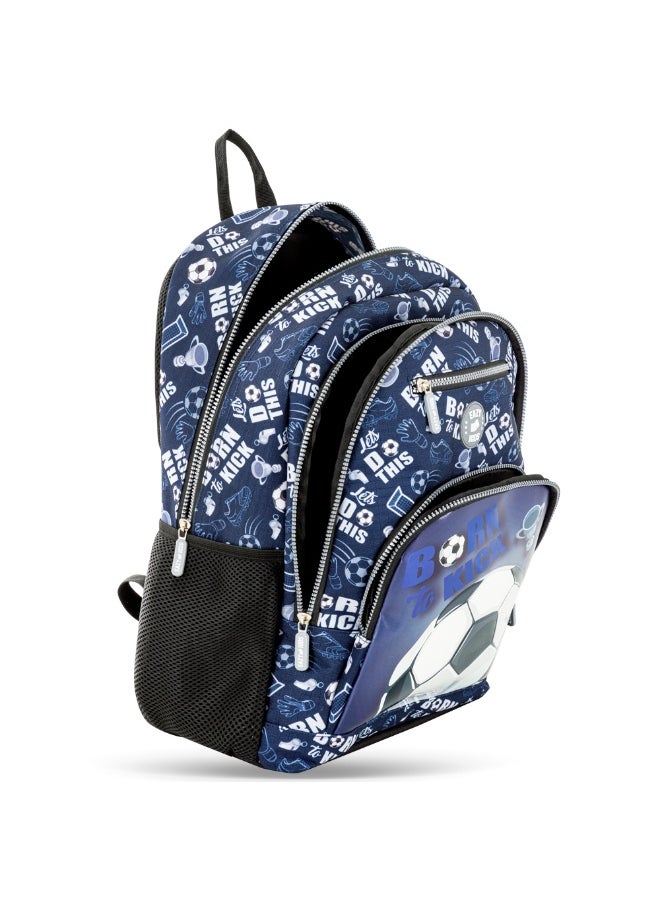 Eazy Kids Eazy Kids 18" Set of 3 Backpack w/ Lunch Bag and Pencil Case - Football  - Image 3