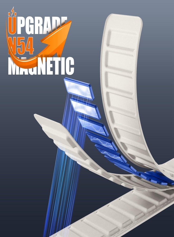 Easuny Soft Fabric with Upgrade Strong Magnetic Link Compatible with Apple Watch Band Series 10/11 46mm/42mm, for iWatch Series 9 8 7 6 5 4 3 SE 45mm 44mm 42mm 41mm 40mm 38mm Solo Loop for Men Women - Image 2