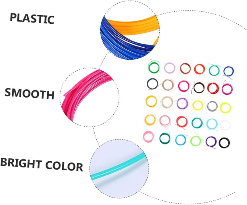30pcs Filament Refills for Printing Pen Filament Plus Gradient Printer Printing Supplies - Image 4