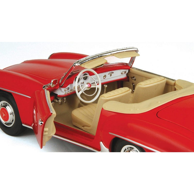 مايستو سيارة مرسيدس بنز 190 اس ال موديل 1955 مقياس 1/18 - احمر - 31824 - Image 3