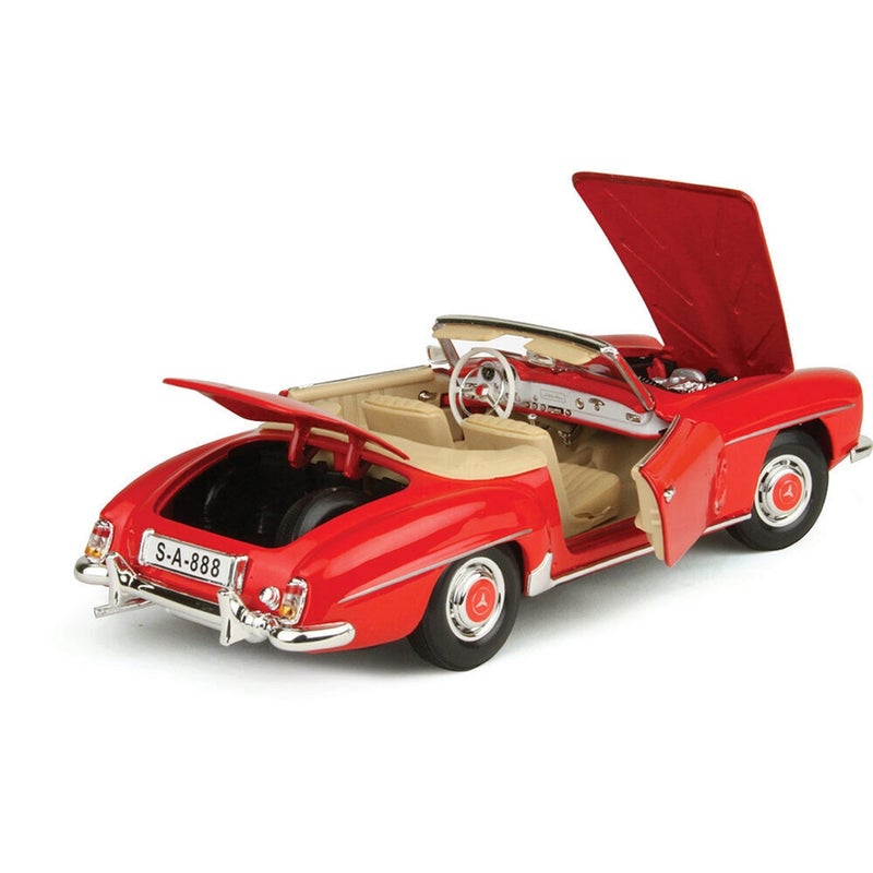 مايستو سيارة مرسيدس بنز 190 اس ال موديل 1955 مقياس 1/18 - احمر - 31824 - Image 2