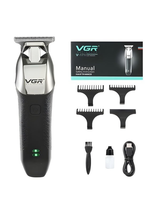 VGR (Professional & SEO Friendly): VGR V-171 Professional Electric Shaver for Men – 240 Mins Runtime, Cordless & Rechargeable, Black/Silver. silver - Image 1