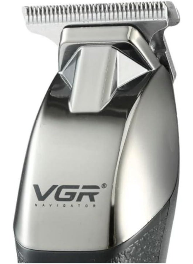VGR (Professional & SEO Friendly): VGR V-171 Professional Electric Shaver for Men – 240 Mins Runtime, Cordless & Rechargeable, Black/Silver. silver - Image 4