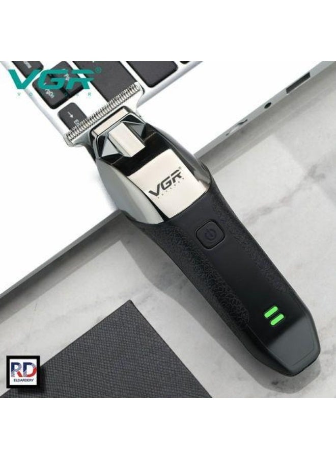 VGR (Professional & SEO Friendly): VGR V-171 Professional Electric Shaver for Men – 240 Mins Runtime, Cordless & Rechargeable, Black/Silver. silver - Image 2