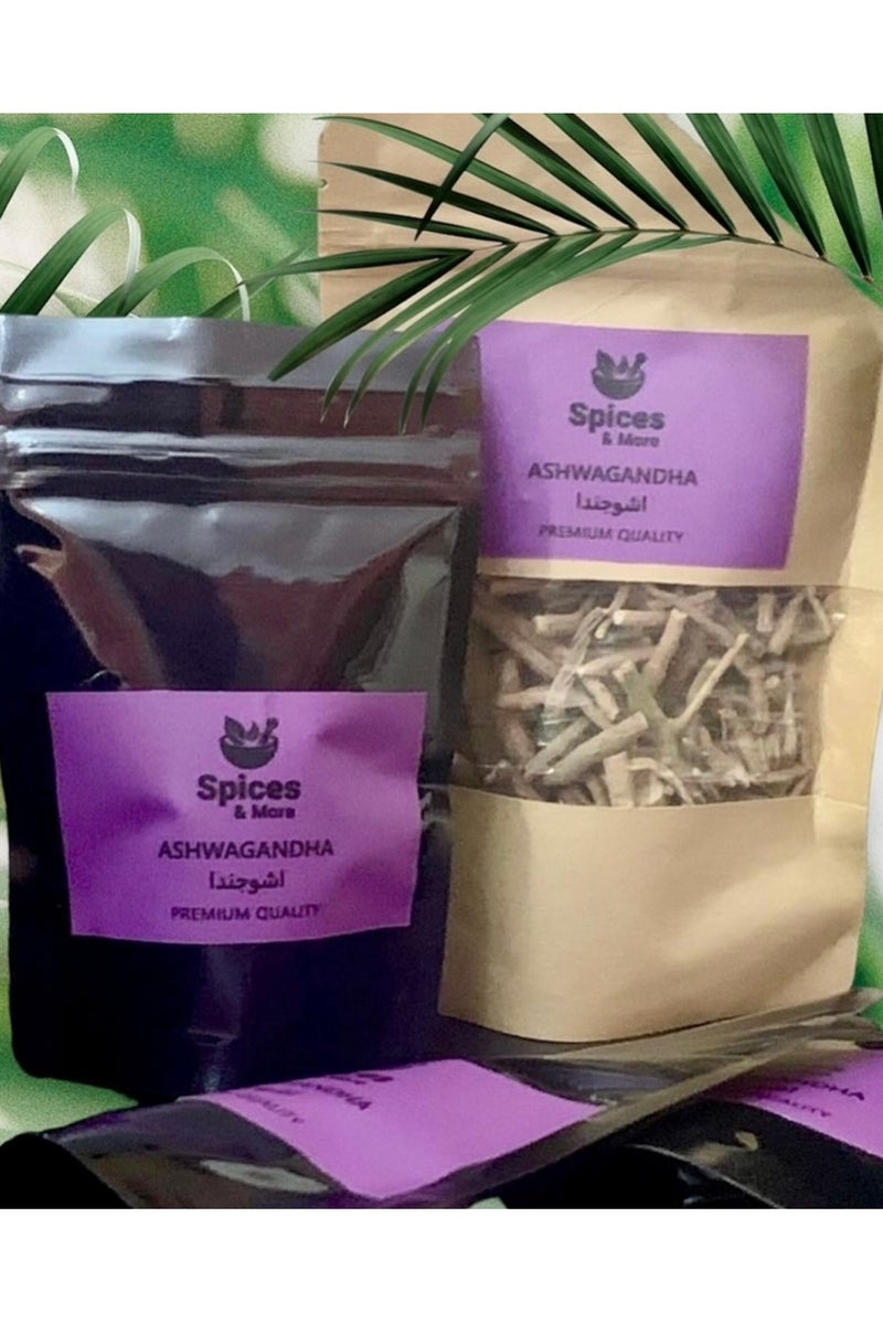 سبايسز آند مور جذور أشواغاندا كاملة من سبايسز آند مور – ٣٥ جم – علاج عشبي طبيعي