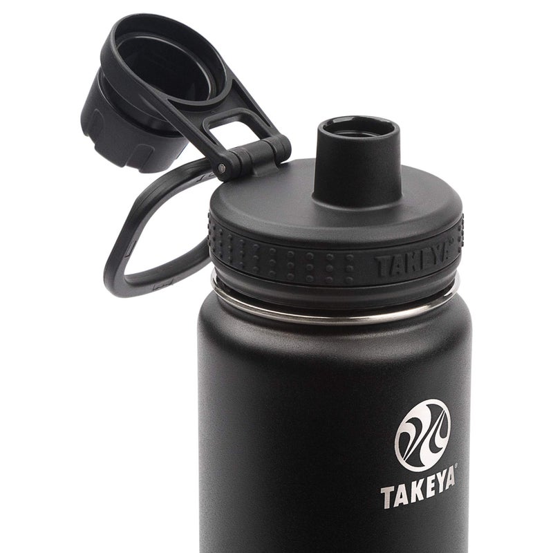 Takeya Actives Insulated Stainless Steel Water Bottle with Spout Lid  22 Ounce  Onyx - Image 3
