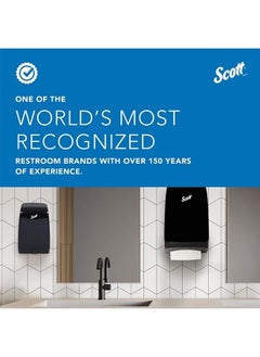 Scott ® 100% Recycled Fiber Multifold Paper Towels (01807), with Absorbency Pockets™, 9.2" x 9.4" sheets, White, Compact Case for Easy Storage, (250 Sheets/Pack, 16 Packs/Case, 4,000 Sheets/Case)  - Image 2