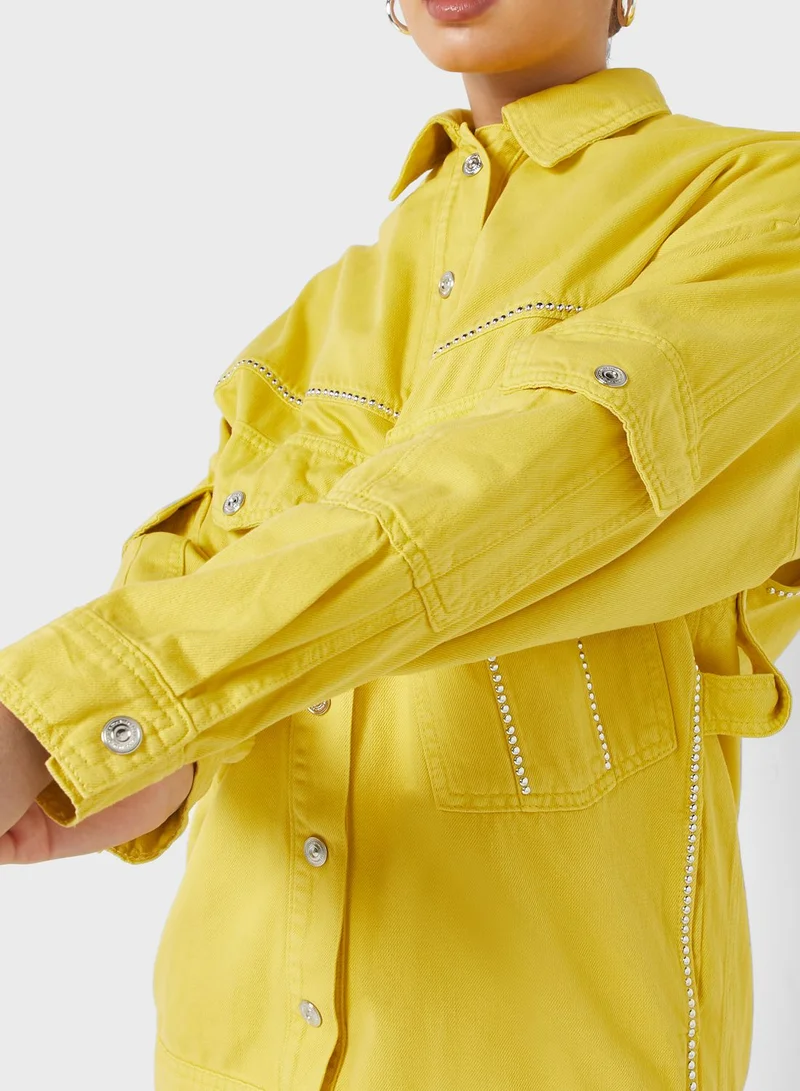 Nocturne Button Pocket Detail Jacket