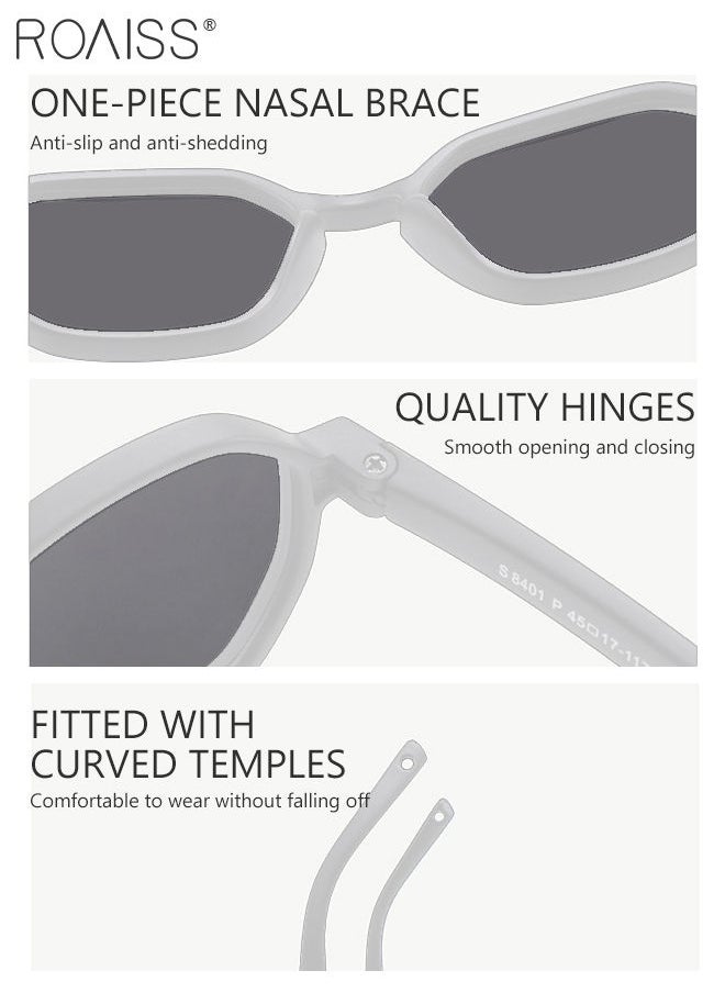 roaiss Hexagon Polarized Sunglasses for Babies, UV400 Protection Cute Beach Holiday Sun Glasses with Lightweight Flexible TPEE Frame and Elastic Strap for Boys Girls Age 0-3, White  - Image 5