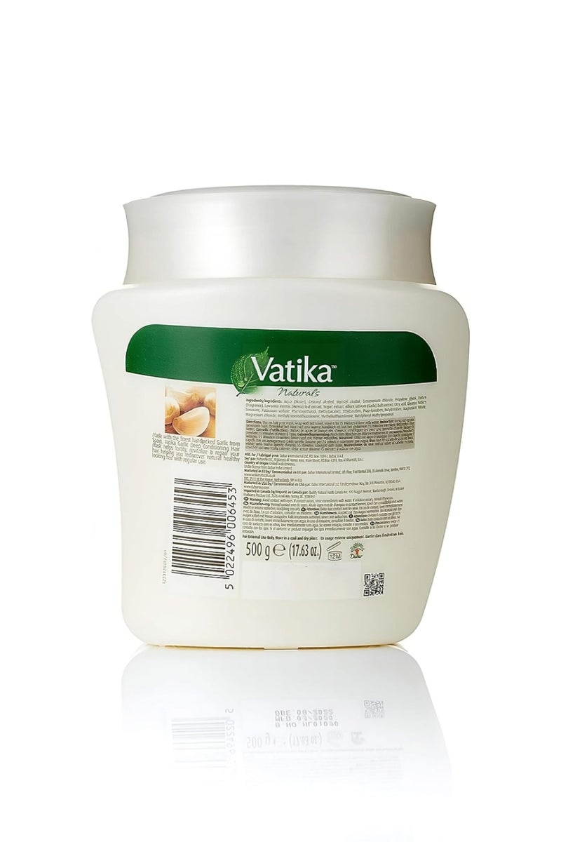 Vatika Naturals كريم ماسك الشعر بالثوم من دابر فاتيكا ناتشورالز، 500 جرام - Image 2