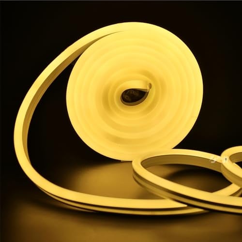 DOJI neon Light | neon Strip Light Waterproof led Strip Lights | neon Lights for Decoration, Customized Name, Outdoor, Indoor. (Warmwhite, 2 Meter) - Image 1