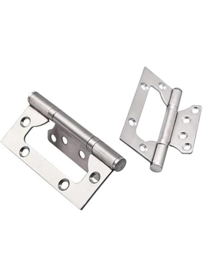 مفصلة باب فراشة بلون فضي عبوة من 2 مفصلة 5 بوصة