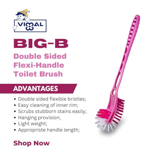 Vimal Combo Set of Big B Toilet Cleaner Brush and Tintin 20 Inches Bathroom Cleaning Plastic Broom - Image 4