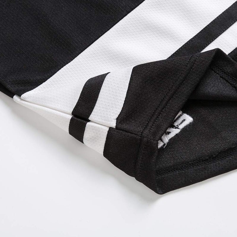 EALER H400 Series Blank Ice Hockey Practice Jersey League Jersey for Men and Boys - Senior and Junior - Adult and Youth Black/White - Image 4