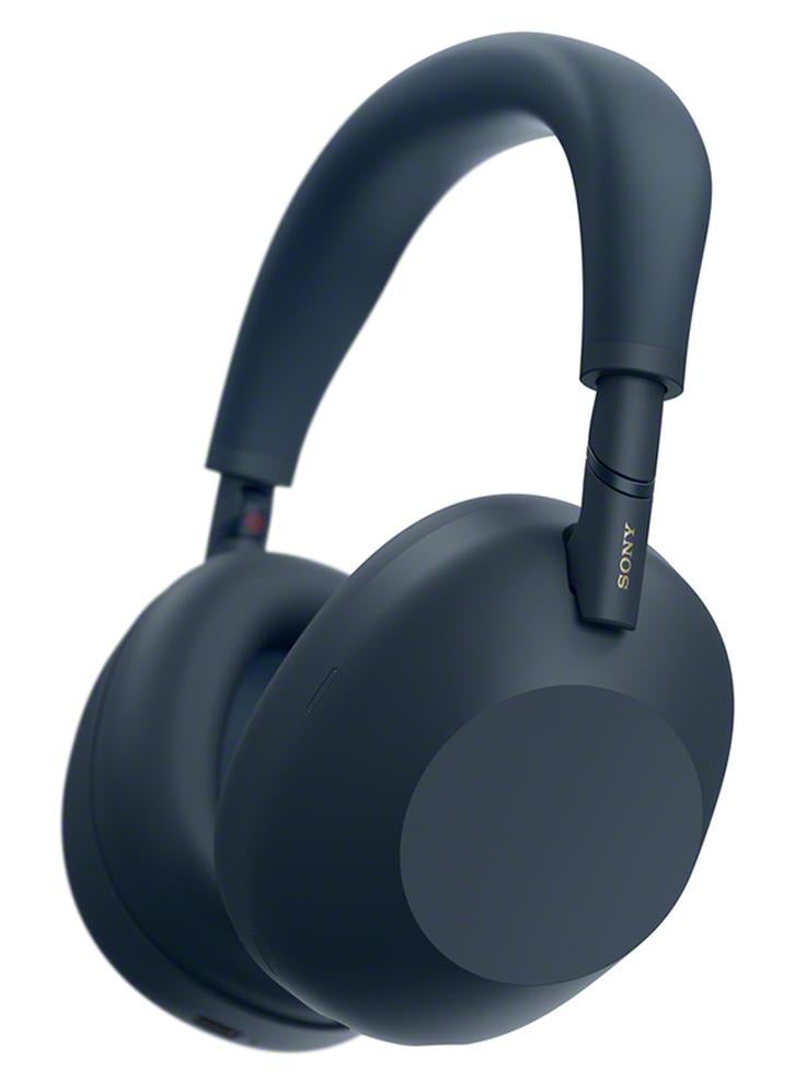 WH1000XM6/LM Wireless Over-Ear Noise Cancelling Headphones – Hi-Res Audio, Foldable Design, 30-Hour Battery, Bluetooth Multipoint - Midnight Blue