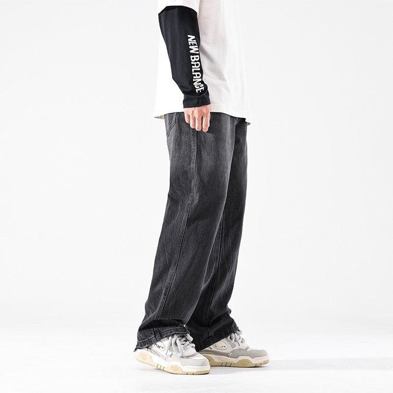 Unisex Classic Denim Jeans Loose Fit Daily Outdoor Wear - Image 5
